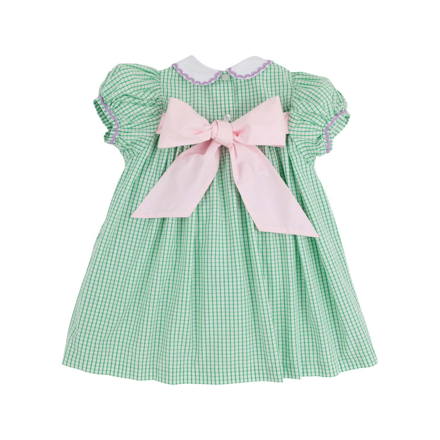 Mary Dal Dress - Kiawah Kelly Green Windowpane