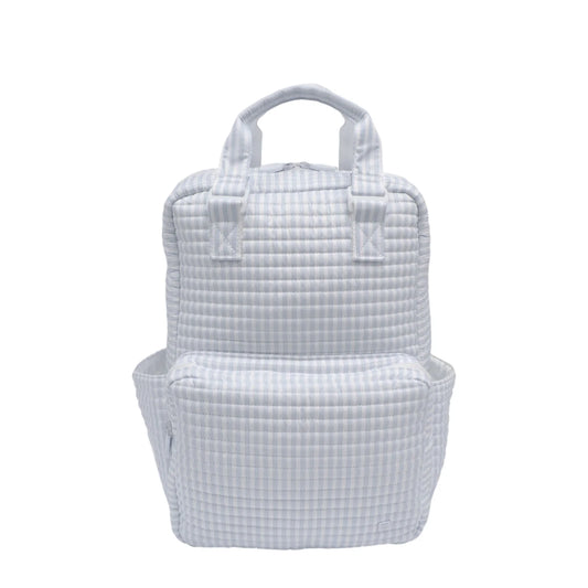 QUILTED ALL YOU NEED BAG - PIMLICO STRIPE BLUE