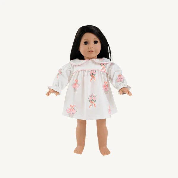 Dolly's Maerin Fitz Frock -Nonesuch Stems with Worth Avenue White