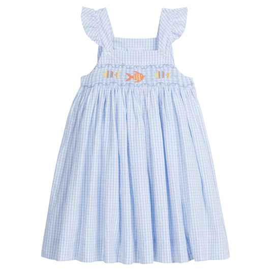 Smocked Lizzy D Dress - Fish