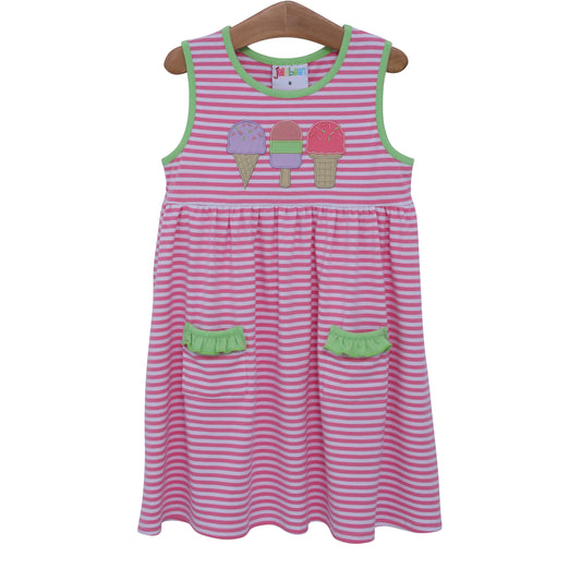 Ice Cream Applique Dress