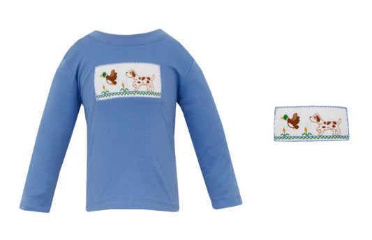 Smocked Dog/Duck Shirt