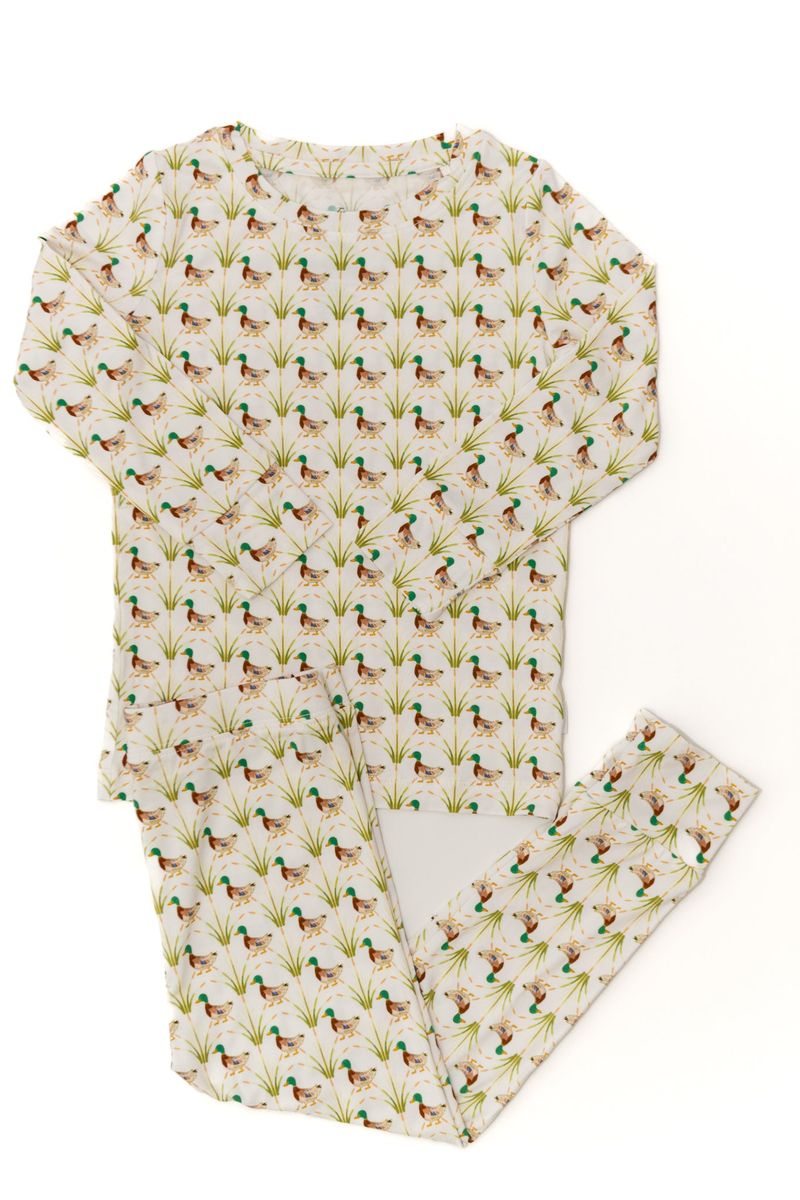 Ducks 2 Piece Bamboo Pajama Set