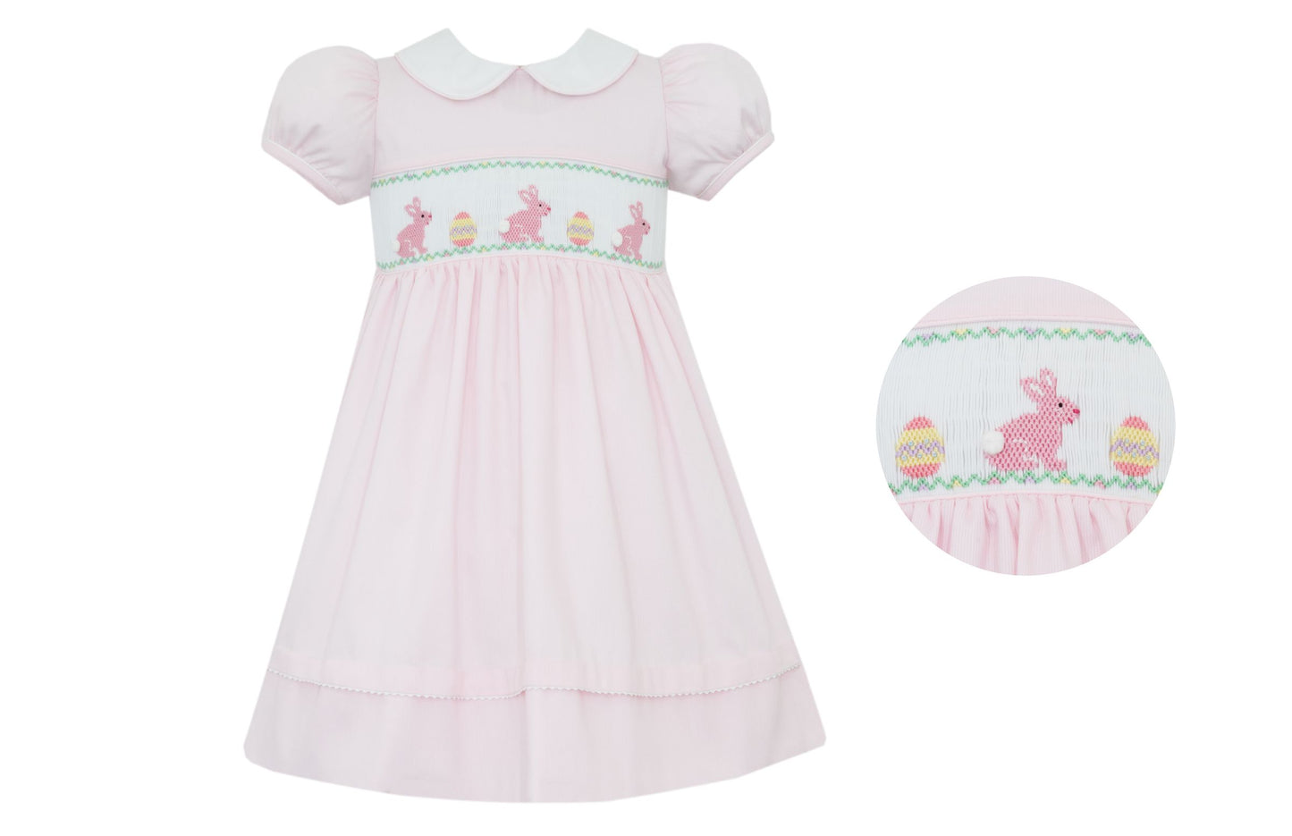 Smocked Easter Dress - Pink