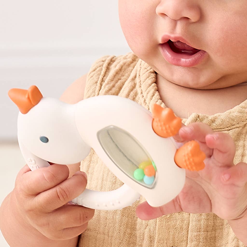 Cherry Bitzy Shake™ - Silicone Teether with Rattle