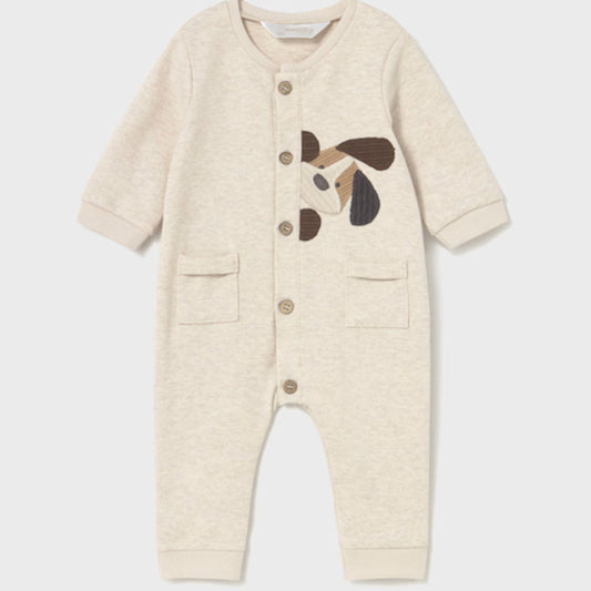 Boy's One Piece with Dog Applique