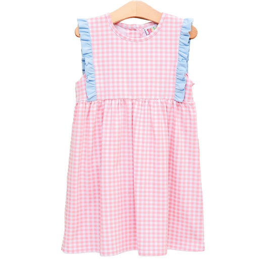 Evie Dress - Pink Gingham