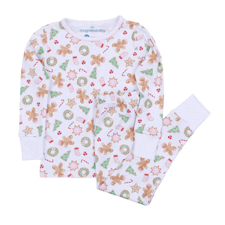 Frosted Wonderland Long Pajamas Pink