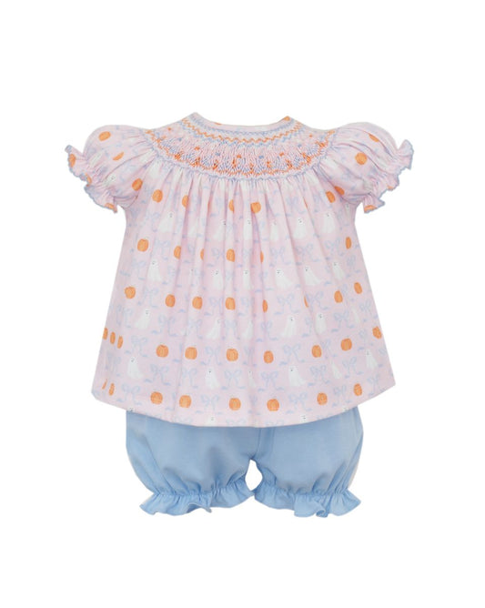 Smocked Ghost Bloomer Set