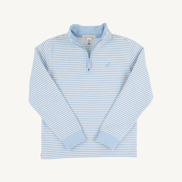 Hayword Half-Zip -Beale Street Blue Stripe with Beale Street Blue Stork
