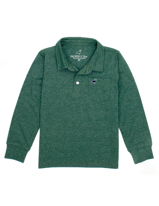 Harrison Pocket Polo - Hunter Green