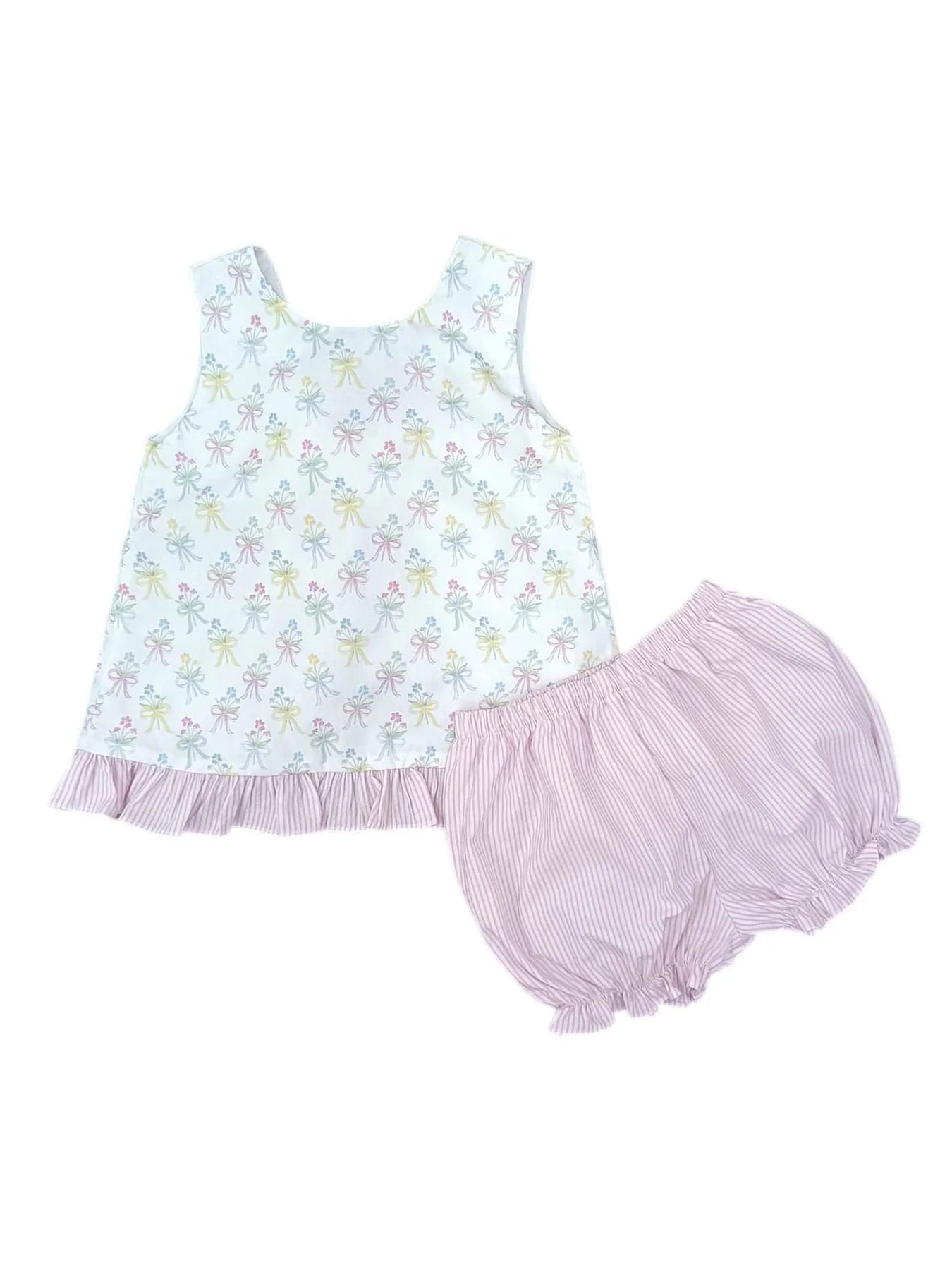 Mae Bloomer/Banded Short Set- Bouquets & Bows