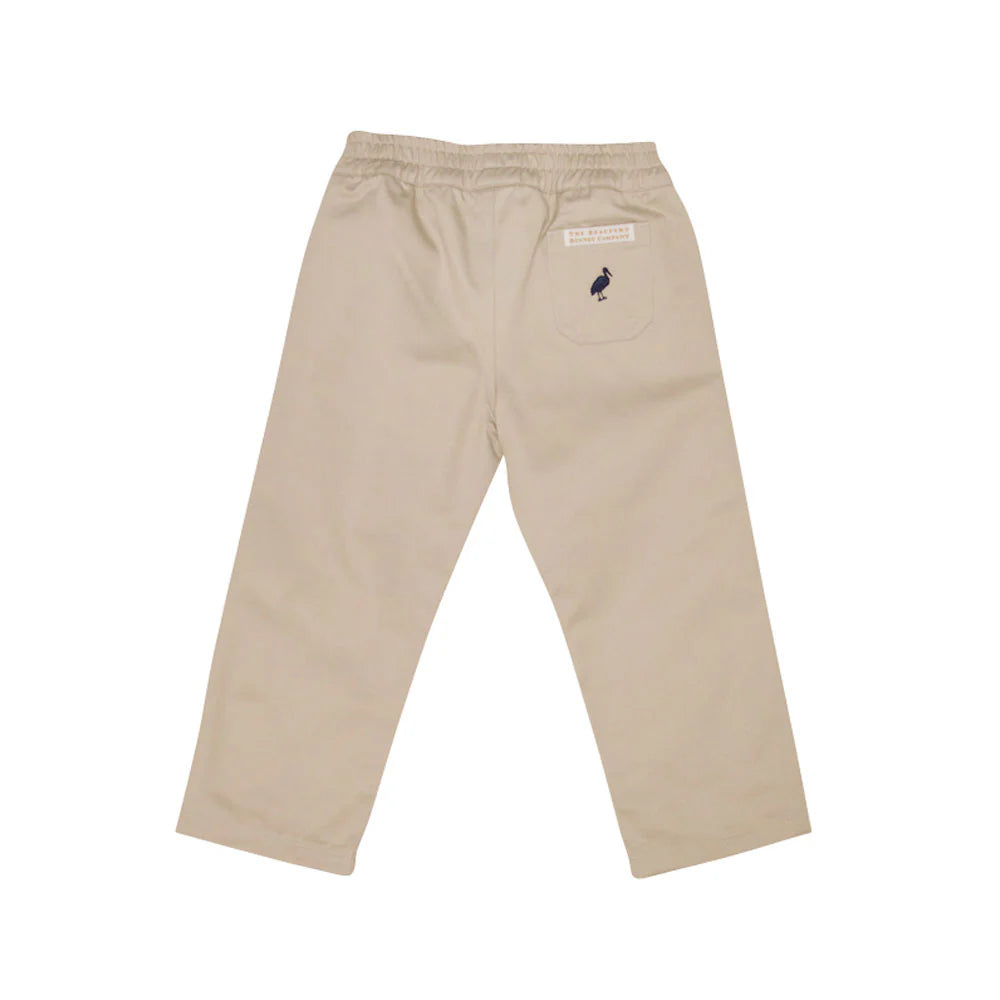 Sheffield Pants -Keeneland Khaki with Nantucket Navy Stork