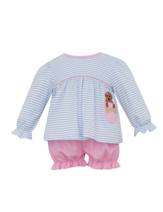 Lab Striped Bloomer Set