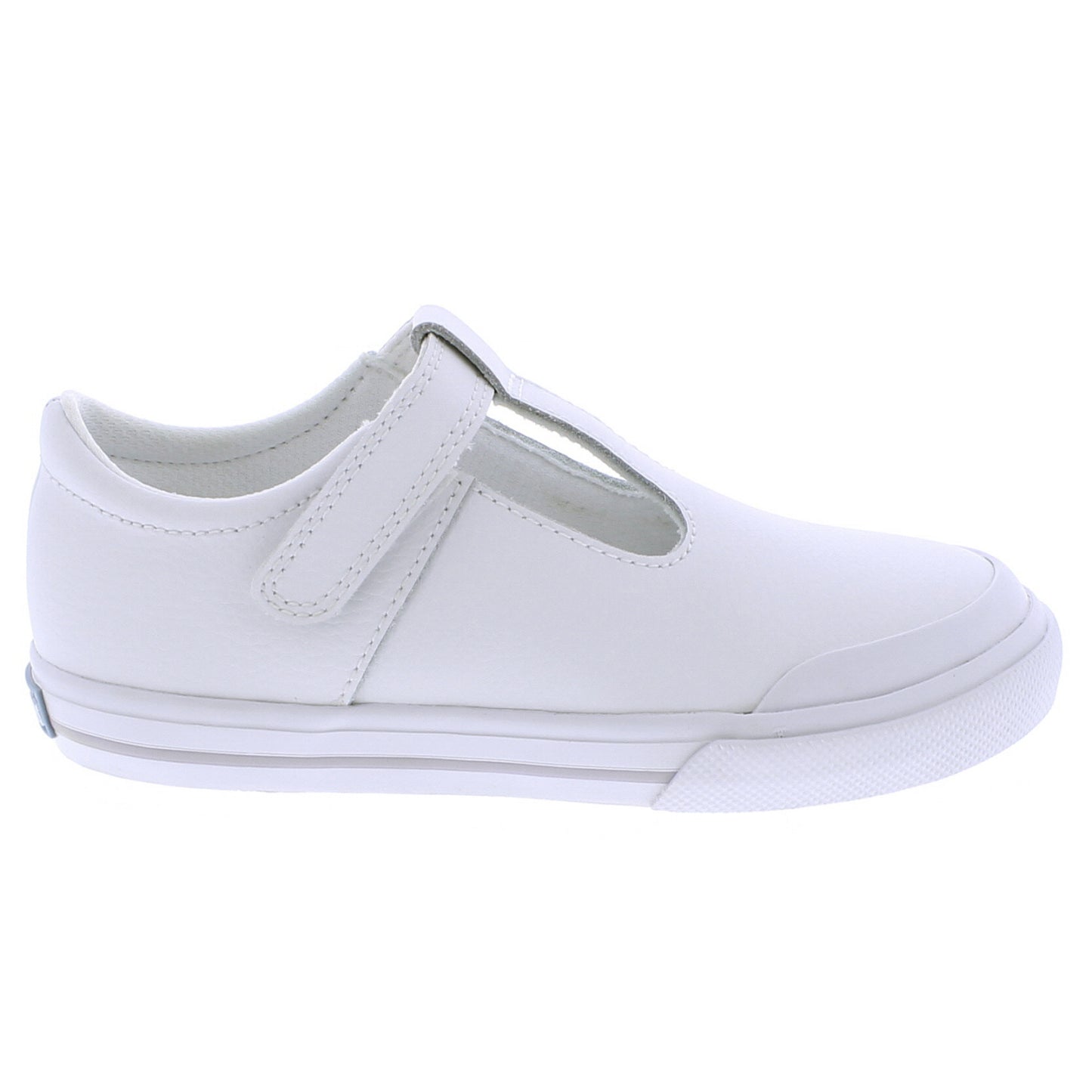 Drew White Leather/Gray