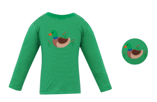 Mallard Applique Shirt - Green