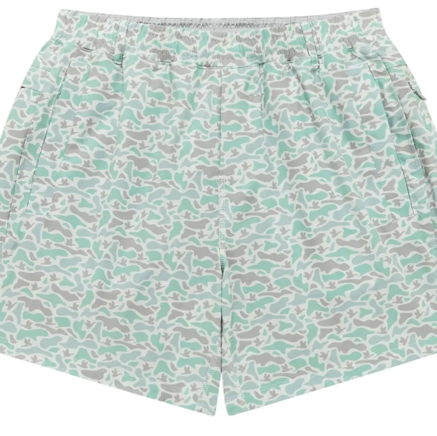marsh camo print shorts with built in liners 