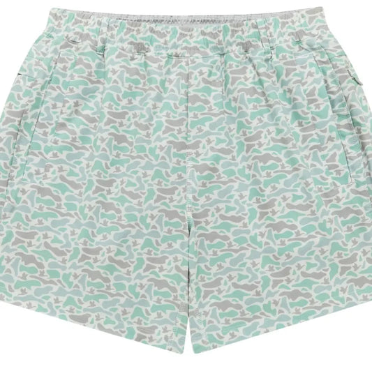 marsh camo print shorts with built in liners 