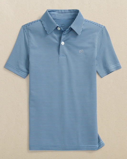 Driver Meadowbrook Stripe Performance Polo