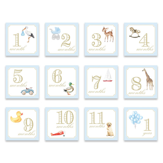 Milestone Cards - Blue