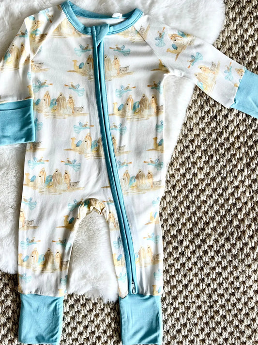 Nativity Zipper Onesie