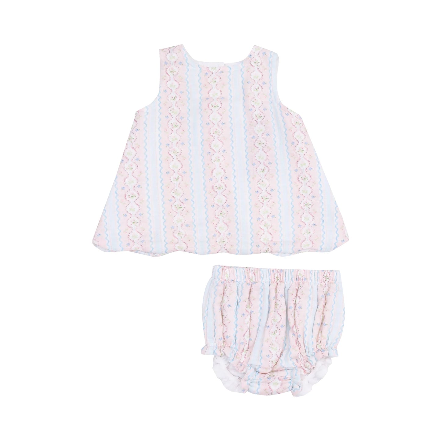 **PRE-ORDER** Ogee Floral Scallop Top and Bloomer Set