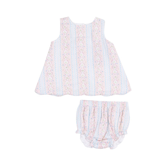 Ogee Floral Scallop Top and Bloomer Set