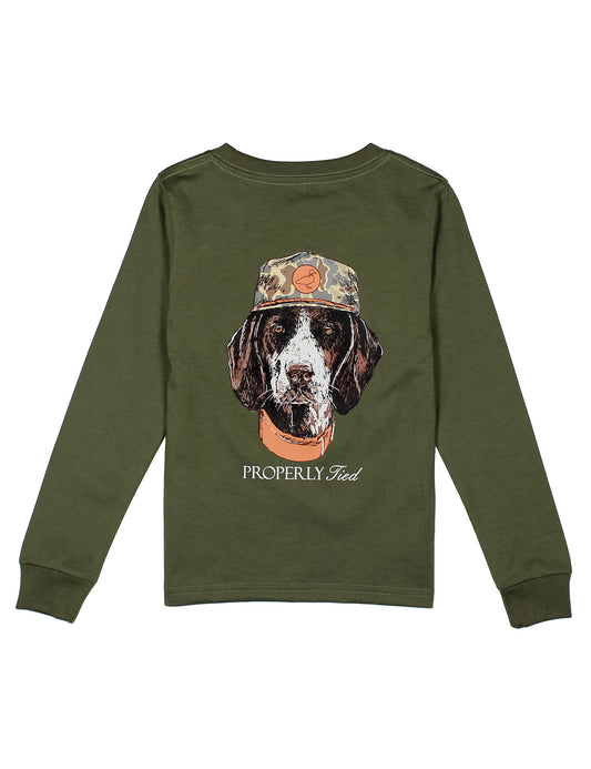 Boys Man's Best Friend LS Olive