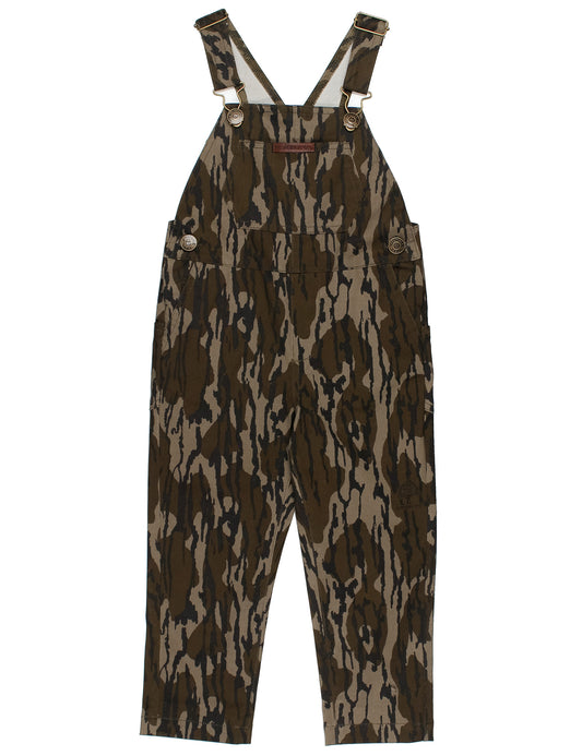 Camouflage overalls on a white background