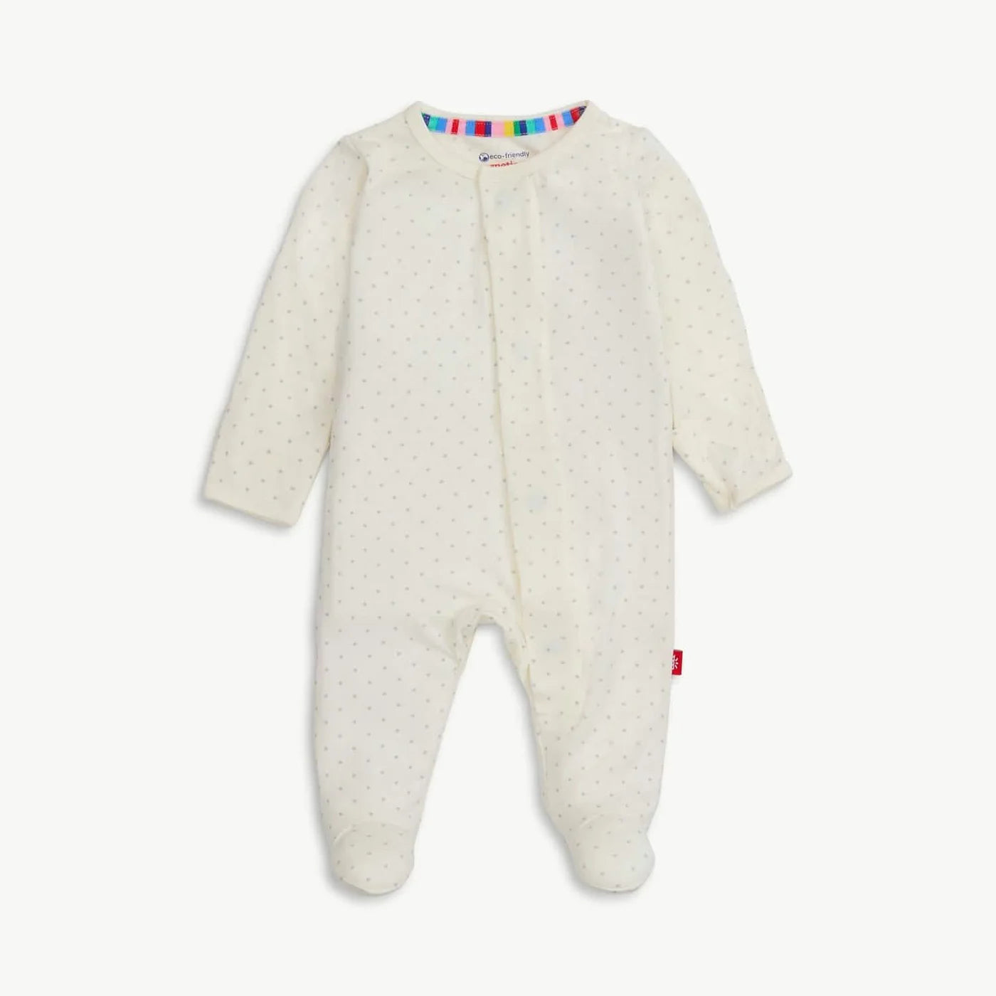 Cream footed sleeper with grey pin dots