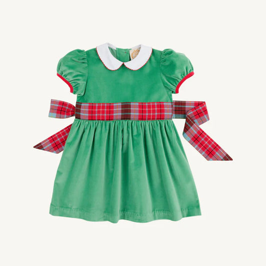 Cindy Lou Sash Dress (Velveteen)