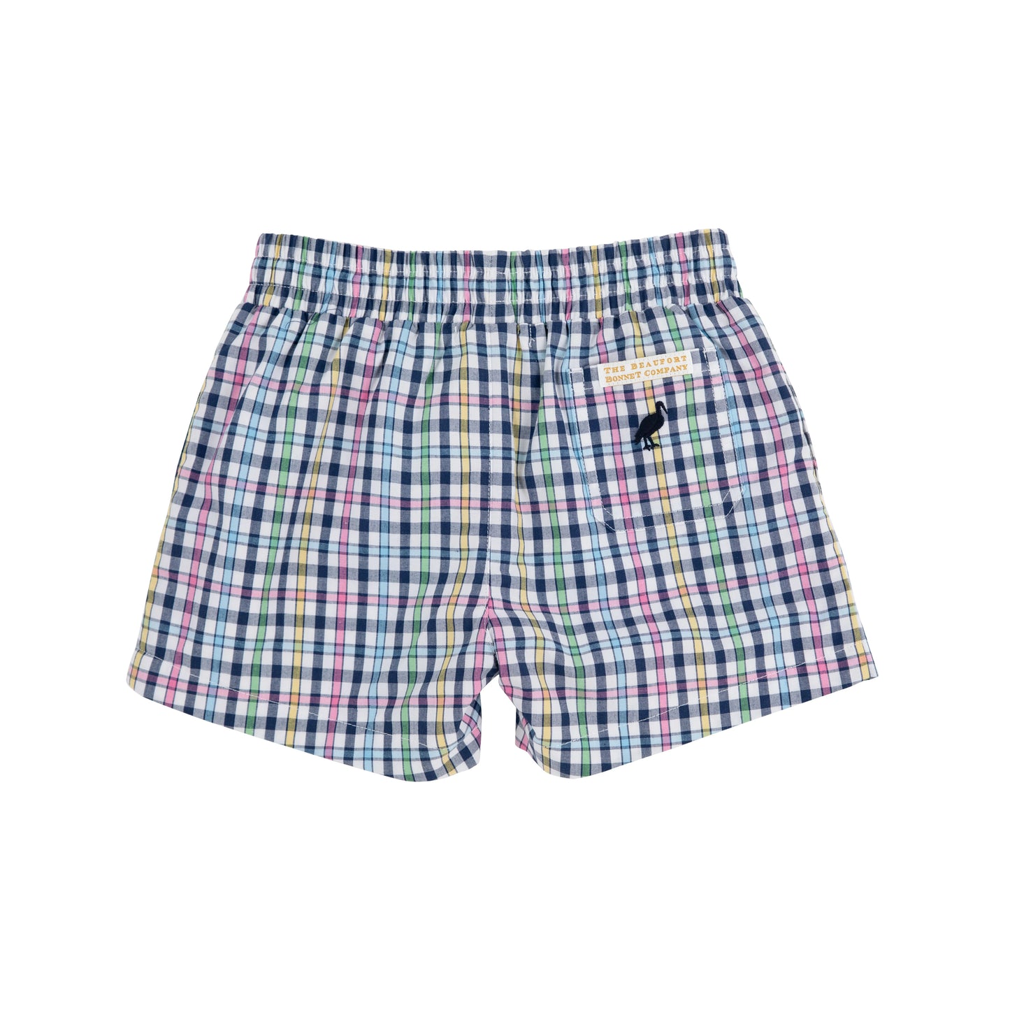 Sheffield Shorts -Pier Pointe Plaid with Nantucket Navy Stork