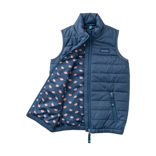 Puffer Vest - Dark Denim