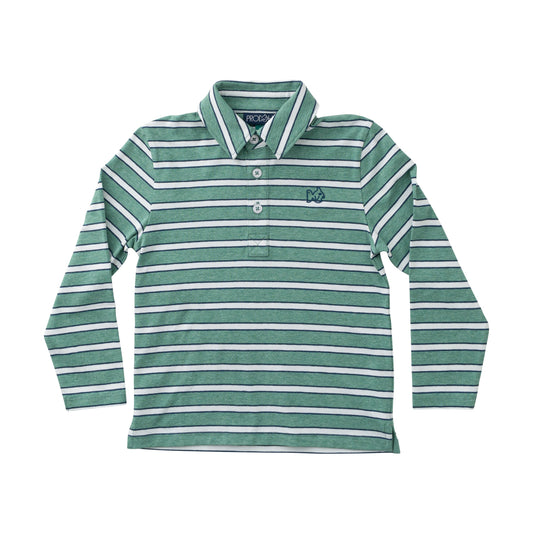 Too Cool for School LS Polo - Spruce