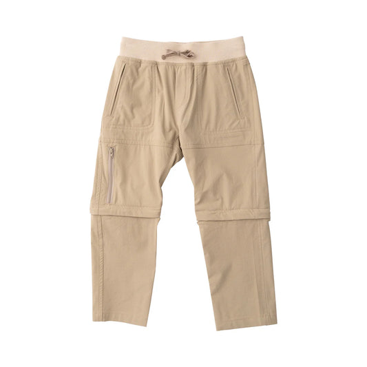 Boys Zip Off Cargo Pant in Trench Coat Khaki