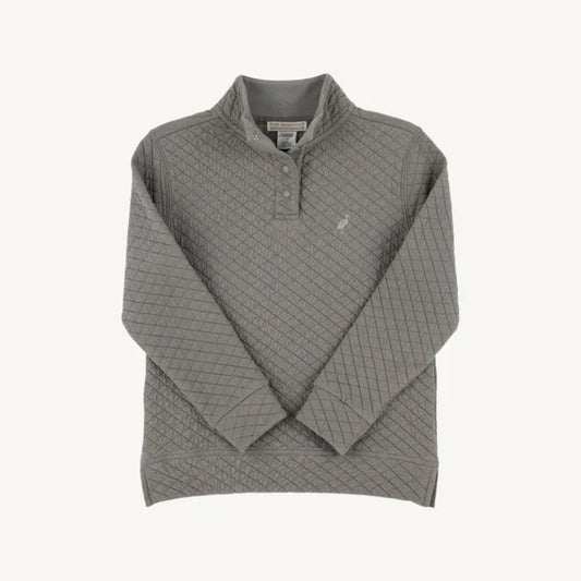 Pendleton Popped Collar (Quilted) -Grantley Gray with Tonal Stork