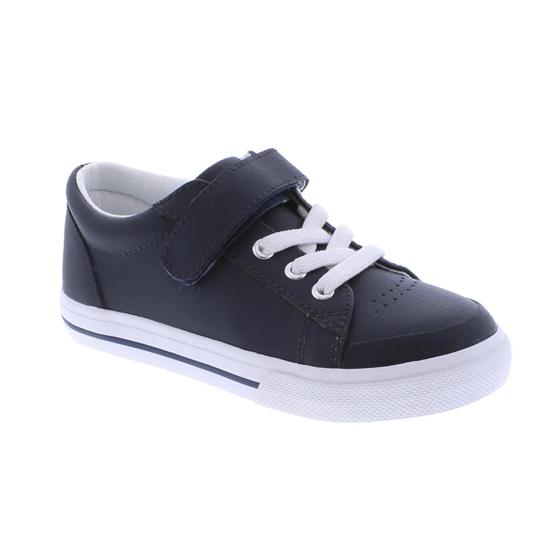 Reese Leather Sneaker - Navy