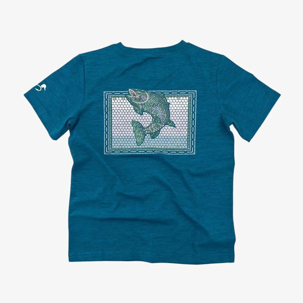 Ridge athletic tee || trout traditions mosaic