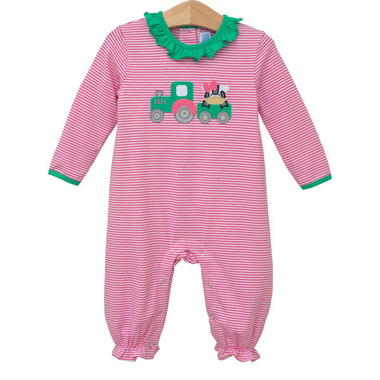 Tractor Ruffle Romper