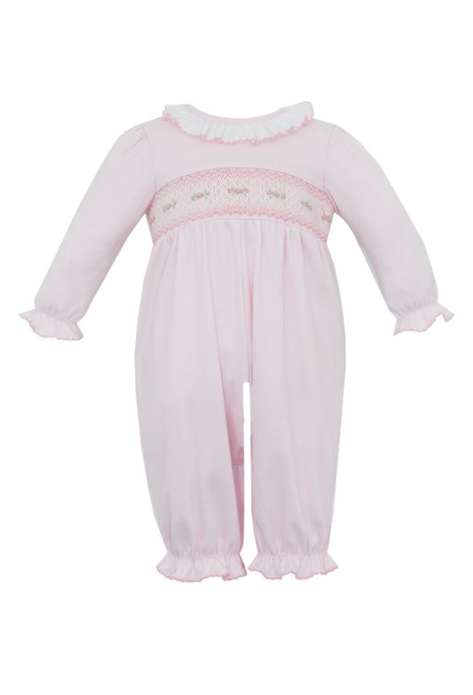 Rose Smocked Knit Romper