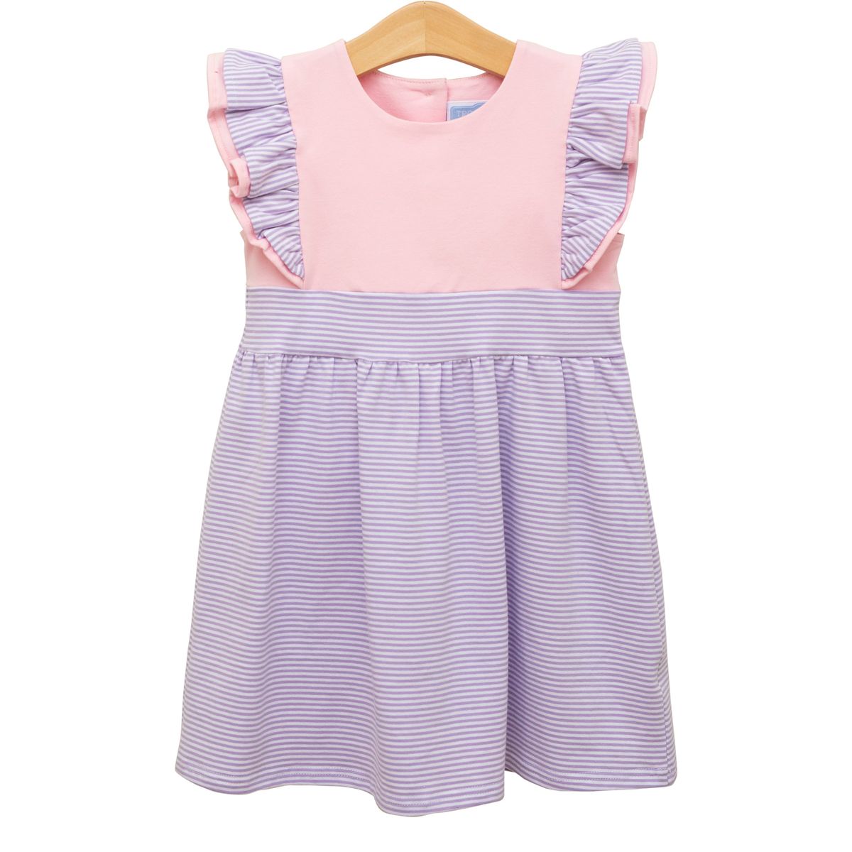 Rosie Dress- Lavender Stripe/Light Pink