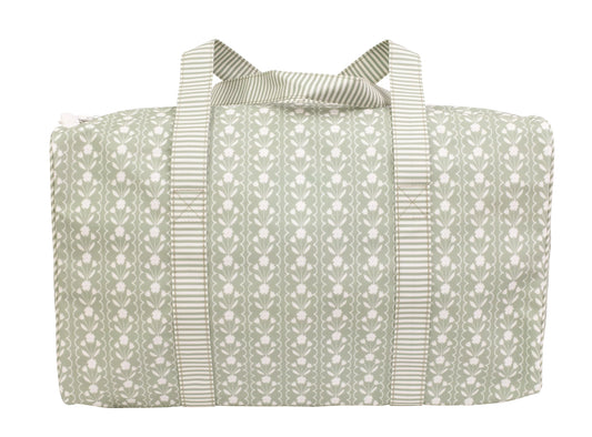 The Duffel Bag - Sage Floral