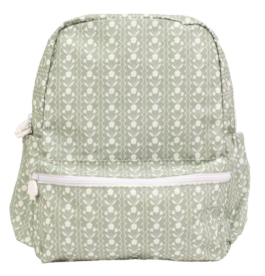 The Backpack - Sage Floral (Small)