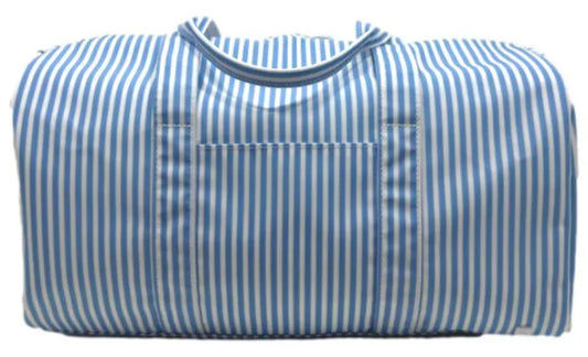 Weekender Duffel Bag - Pimlico Stripe Chambray