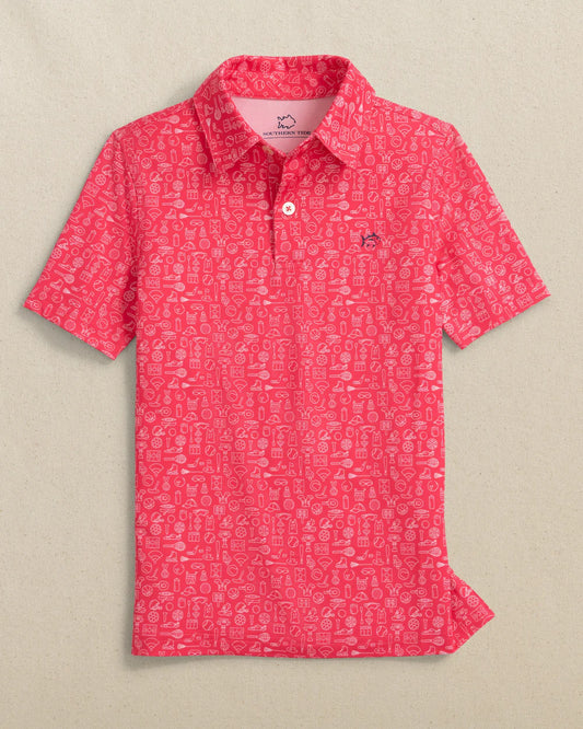 Driver Finally Friday Printed Performance Polo