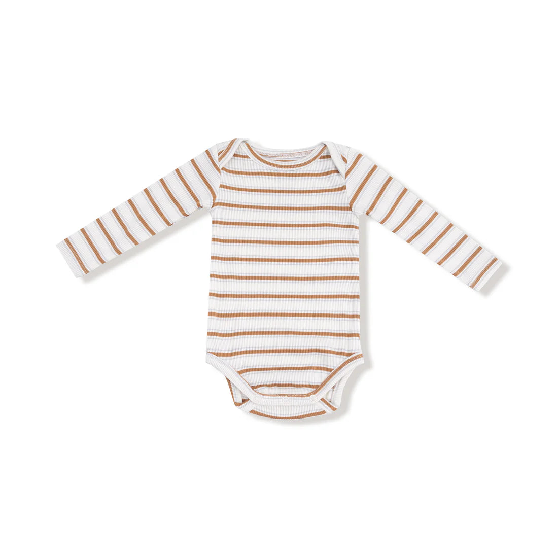 Striped Lap Shoulder Bodysuit