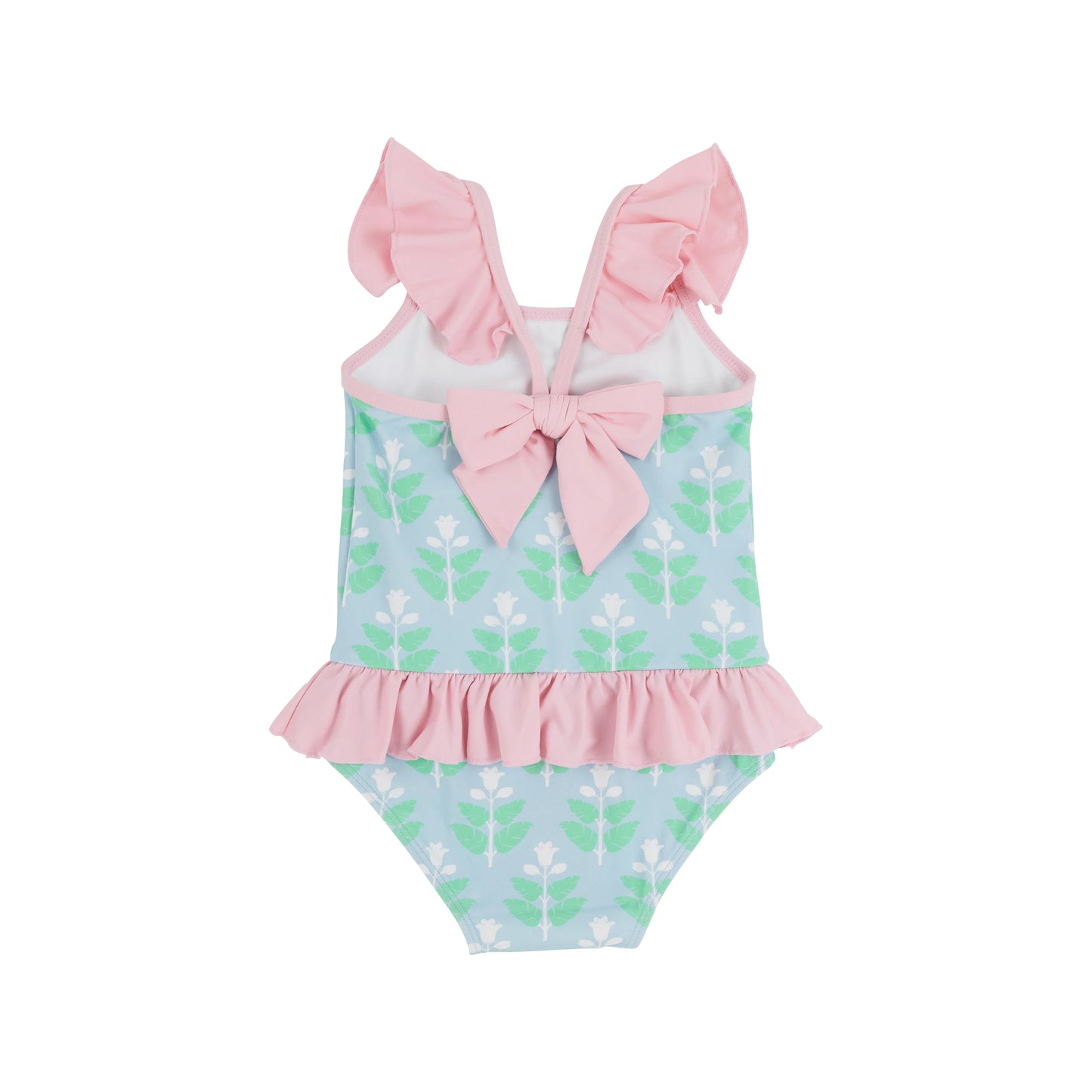 St. Lucia Swim -Hanover Hand Block with Palm Beach Pink
