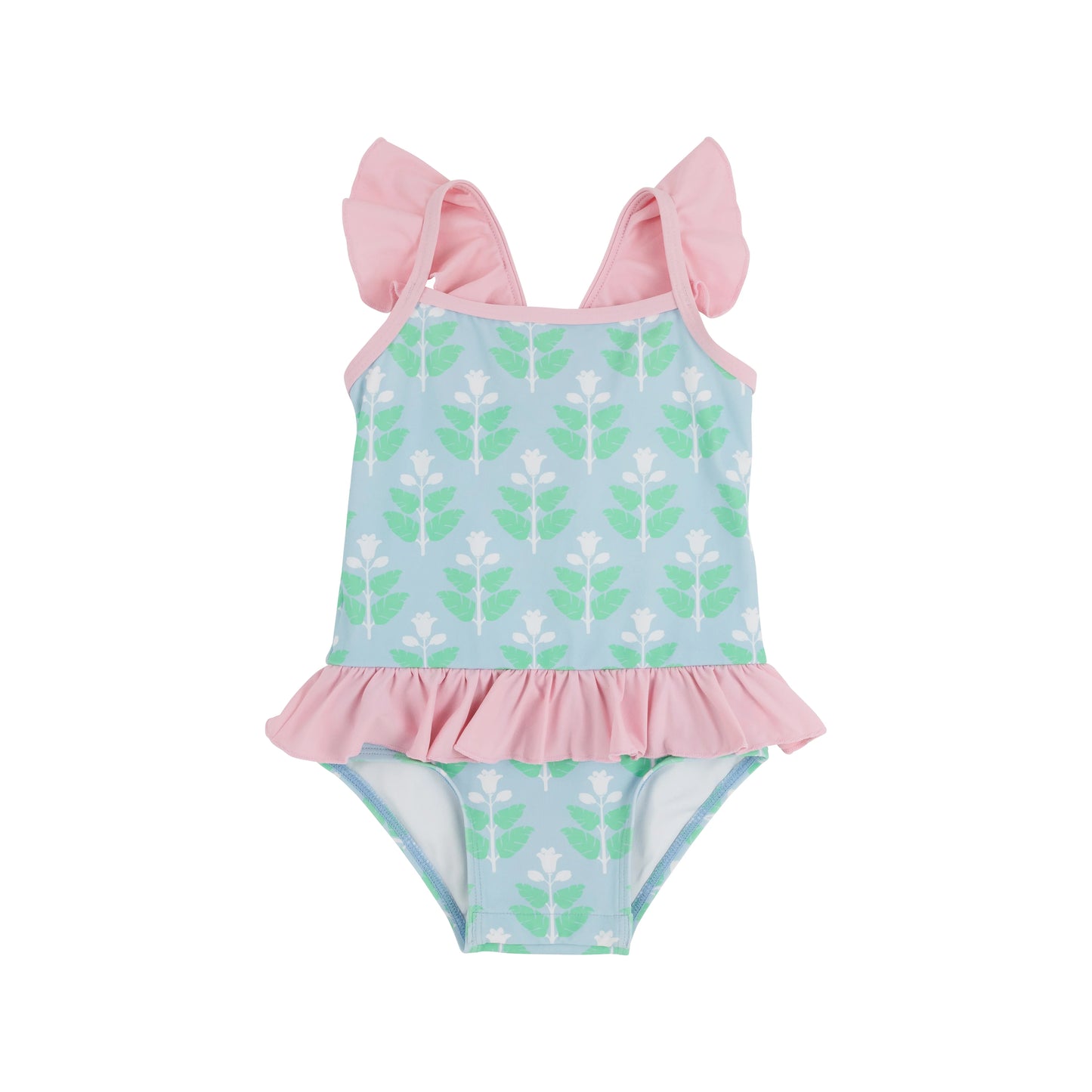 St. Lucia Swim -Hanover Hand Block with Palm Beach Pink