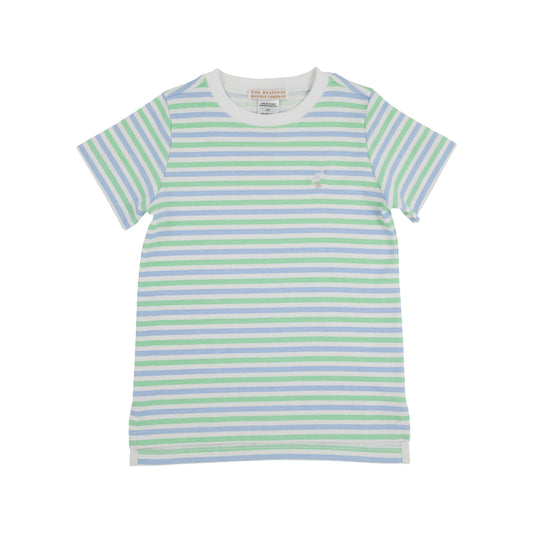 Carter Crewneck -Kennedy Cruise Stripe with Multicolor Stork