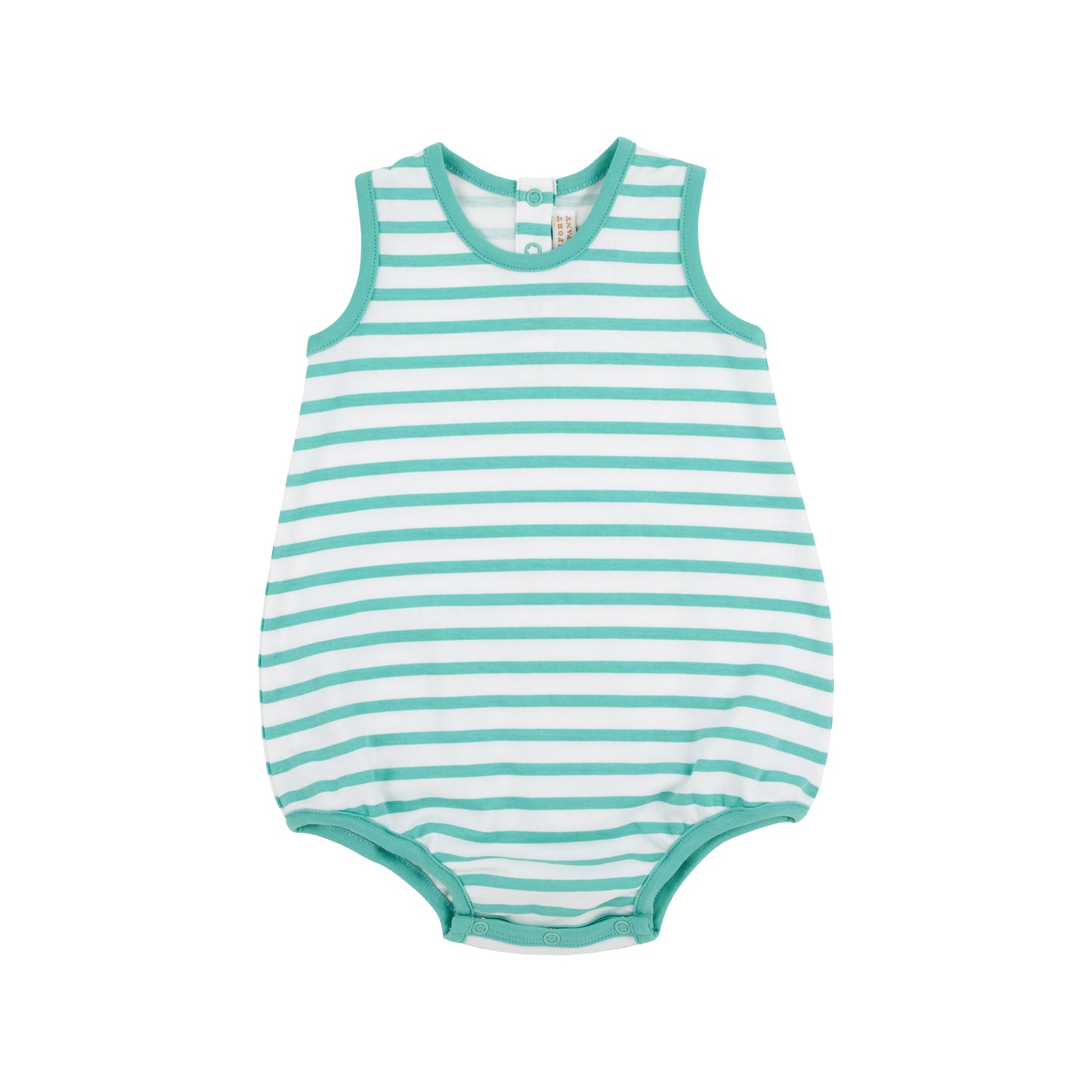 Patton Play Bubble -Turks Teal Stripe with Turks Teal